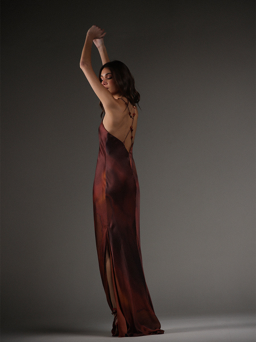 VESTIDO ATENEA FUEGO