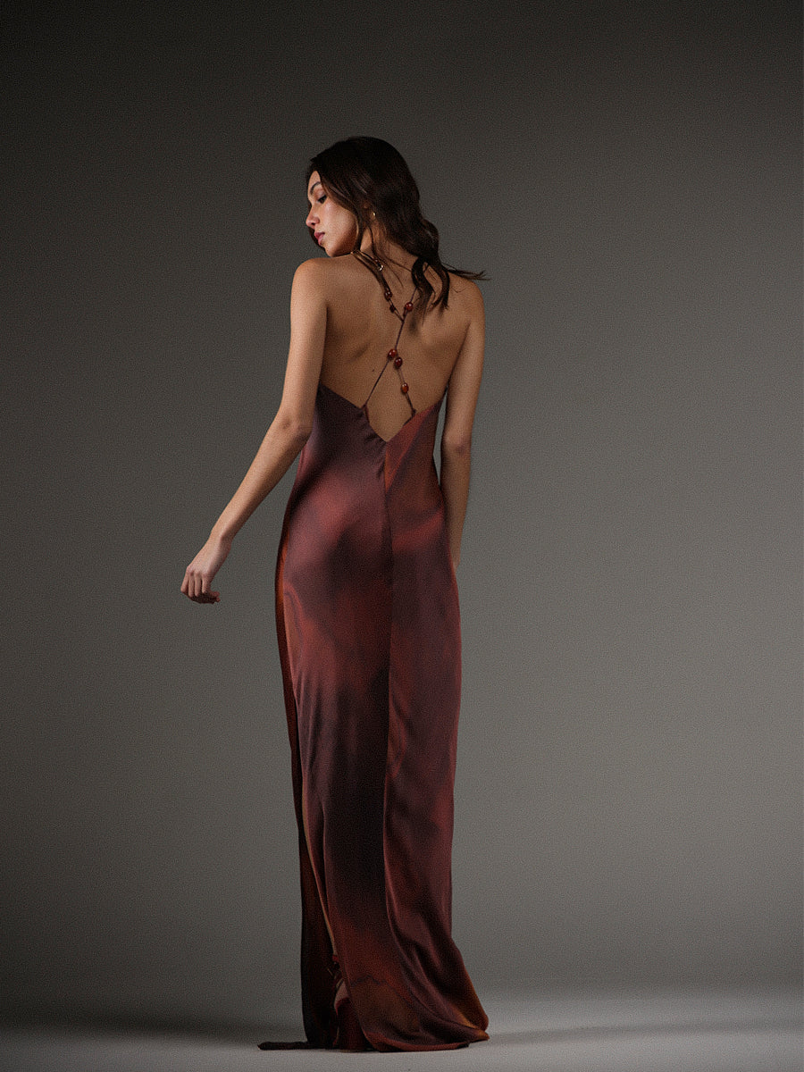 VESTIDO ATENEA FUEGO