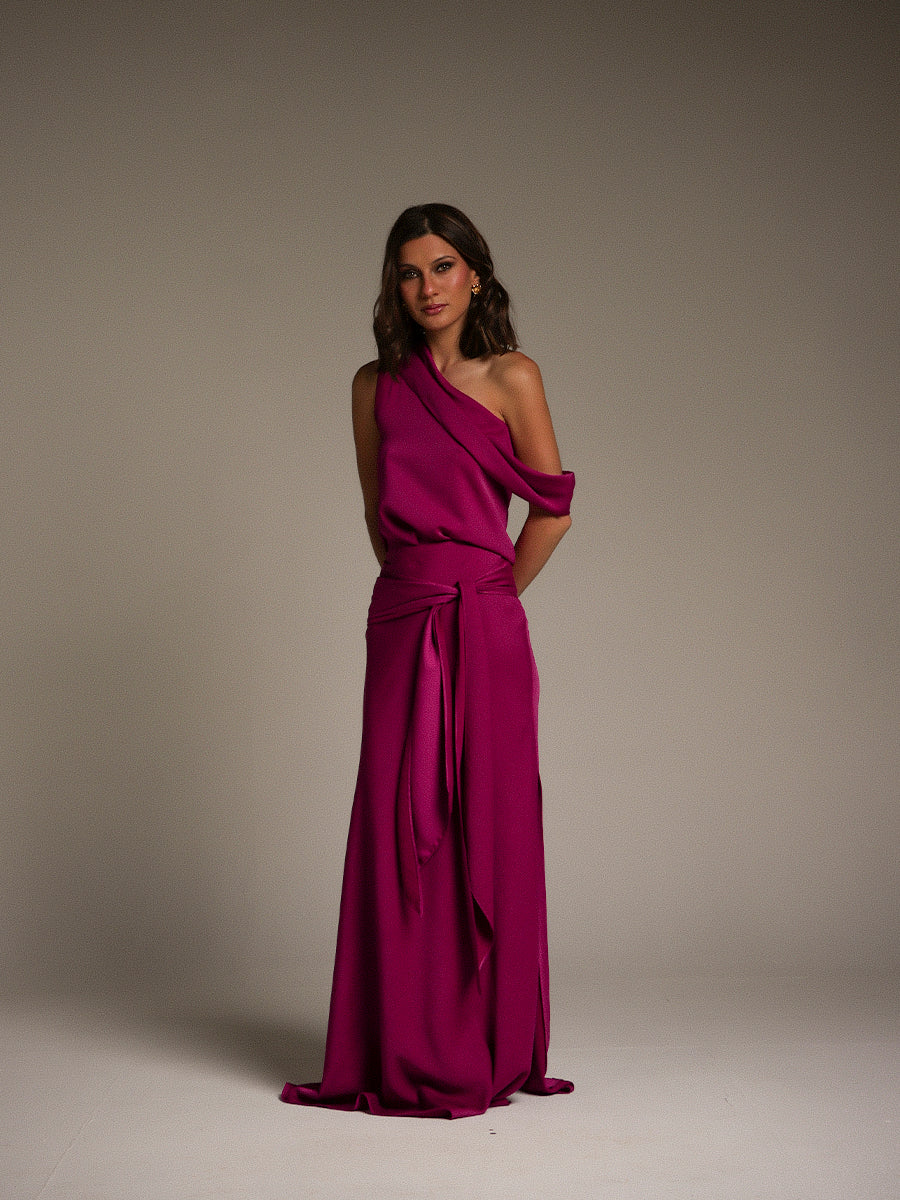 FALDA CAMILLE FUCSIA