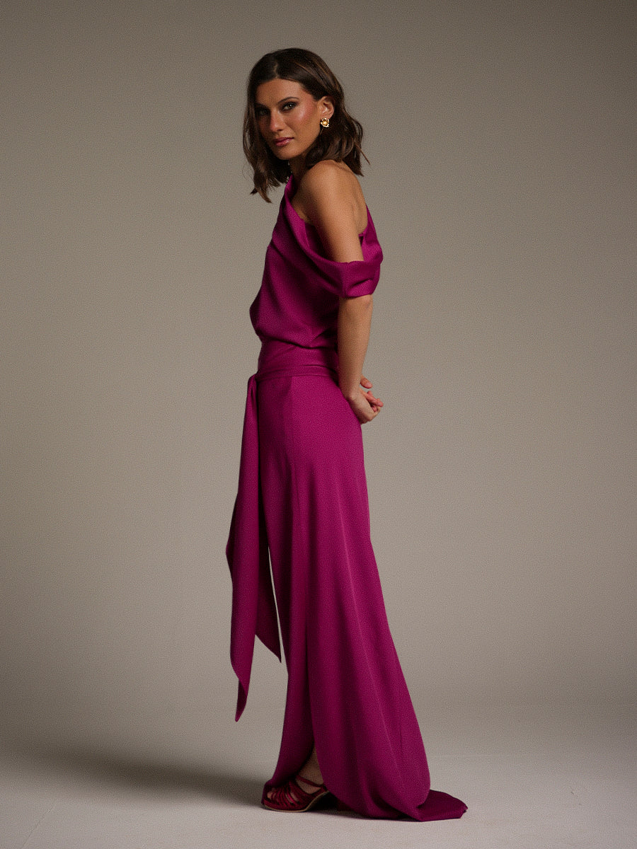 FALDA CAMILLE FUCSIA