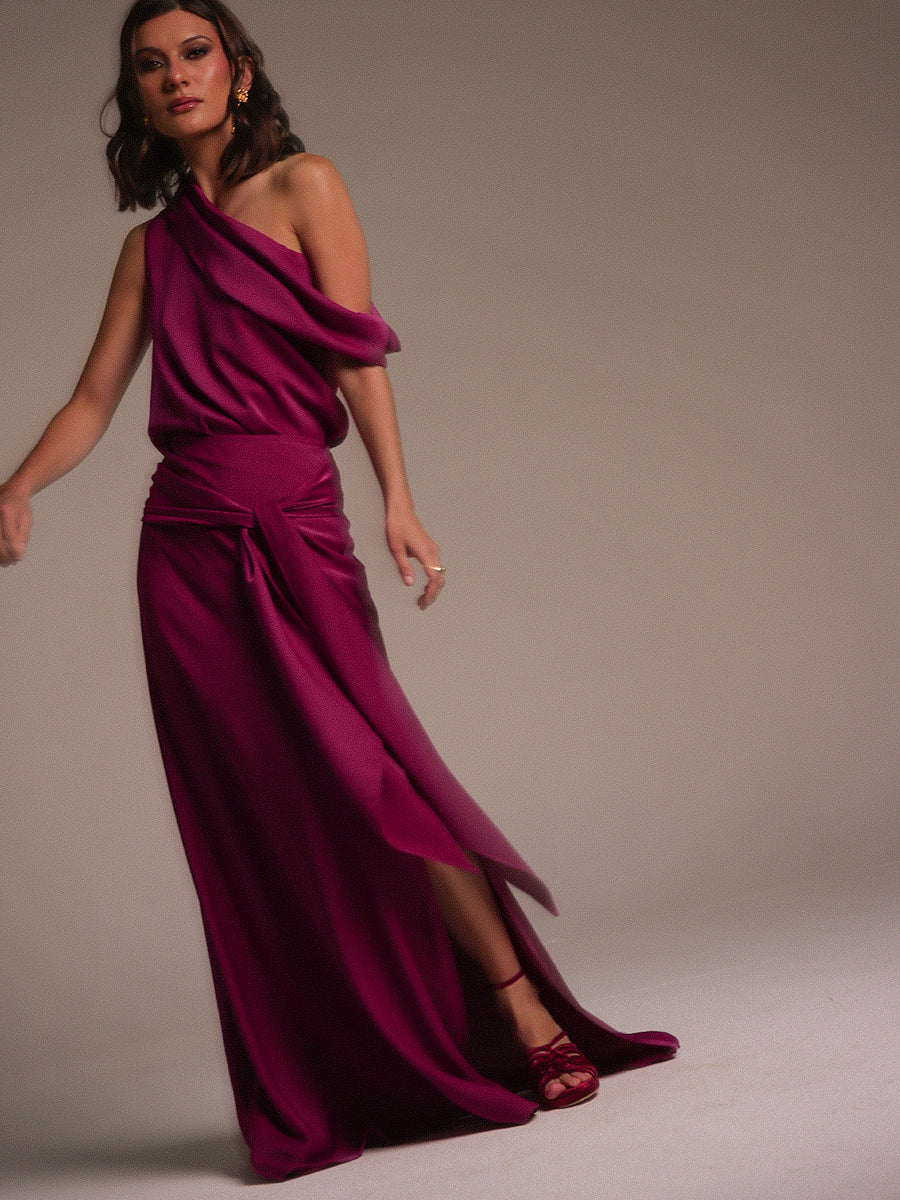 FALDA CAMILLE FUCSIA