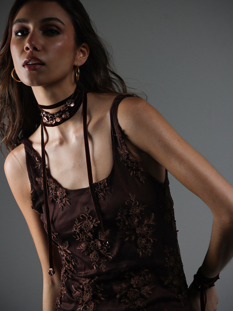 COLLAR HERA MOCCA