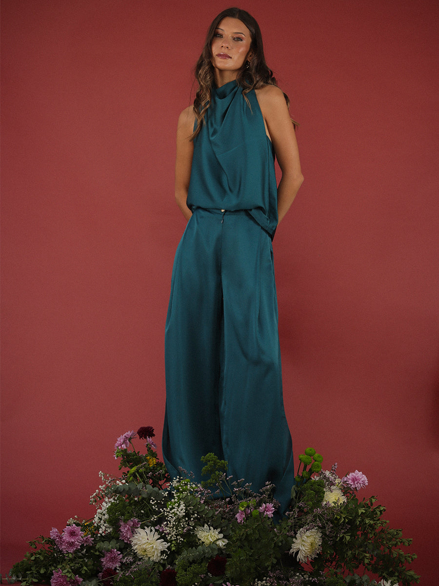 PANTALÓN HARPER PETRÓLEO
