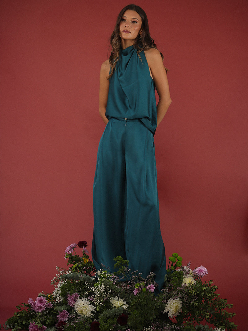 PANTALÓN HARPER PETRÓLEO