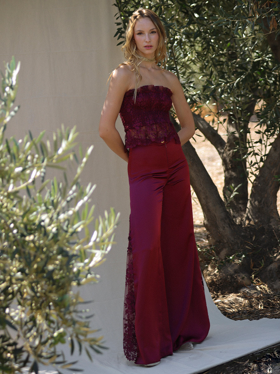 PANTALÓN LEONOR BURDEO