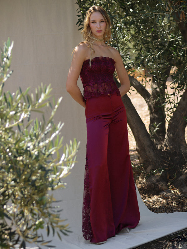 PANTALÓN LEONOR BURDEO