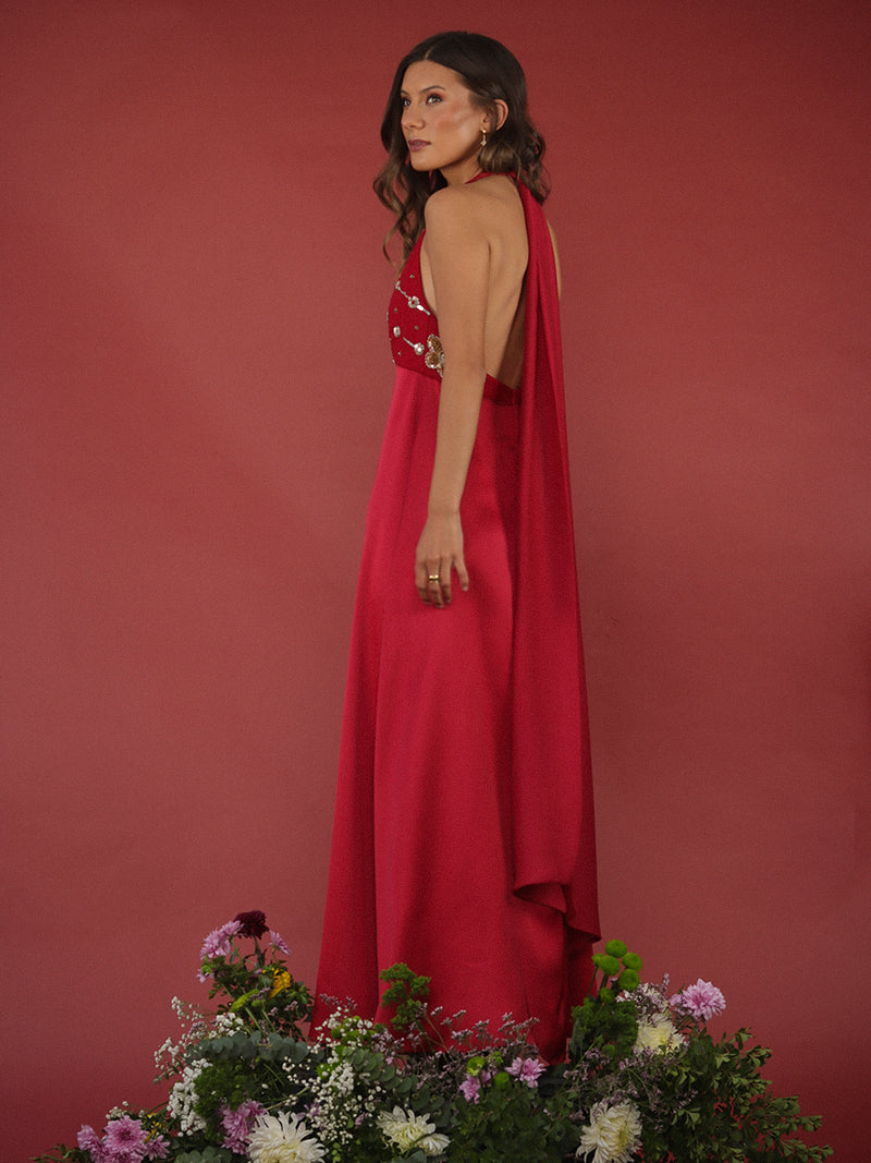 VESTIDO ROSARIO MIXTO • ONE & ONLY