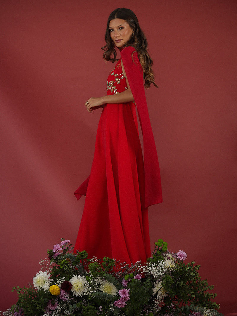 VESTIDO ROSARIO MIXTO • ONE & ONLY