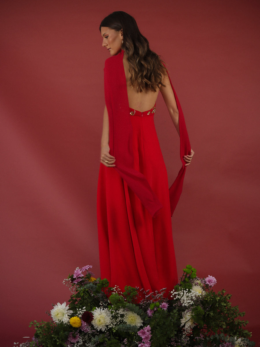 VESTIDO ROSARIO MIXTO • ONE & ONLY