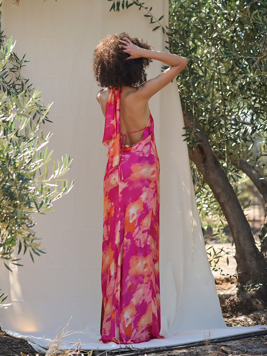 VESTIDO VICTORIA FUCSIA