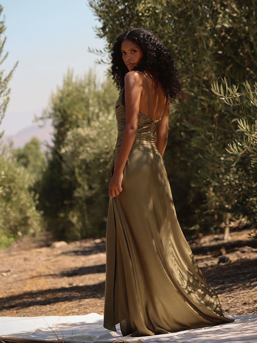 VESTIDO BEATRICE VERDE - PREVENTA