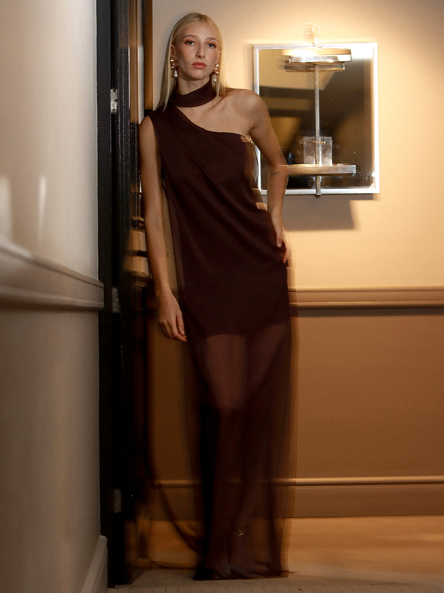 VESTIDO MADAME D. DRESS - MOCCA