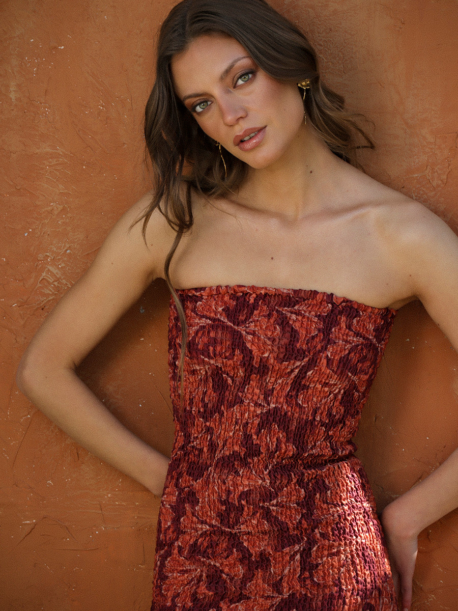 VESTIDO GARDENIA NARANJA