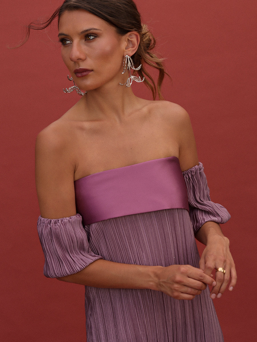 VESTIDO AGNES + MANGAS DESMONTABLES