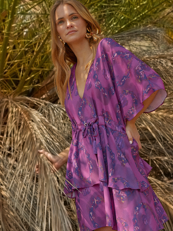 VESTIDO QUILLAY VIOLET IKAT