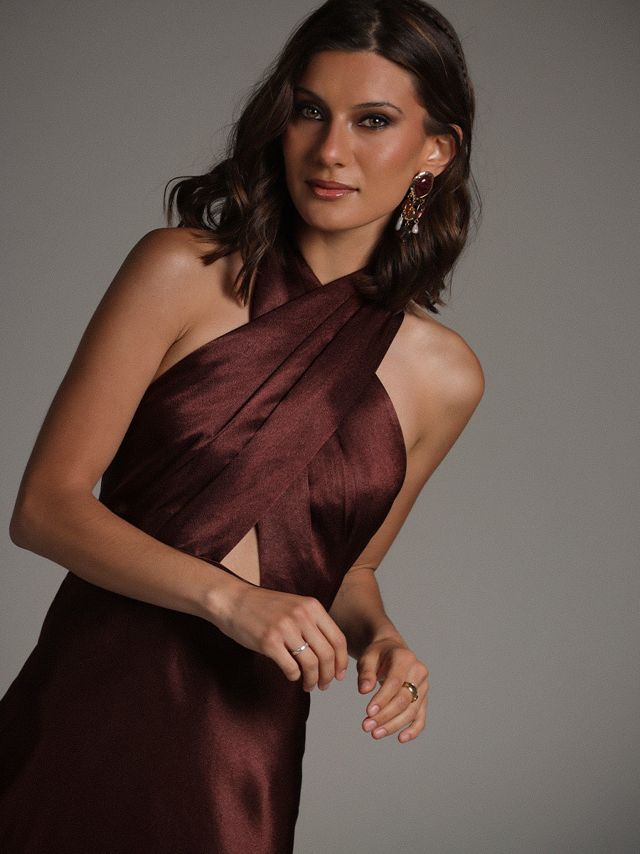 VESTIDO ELIS - CAFÉ