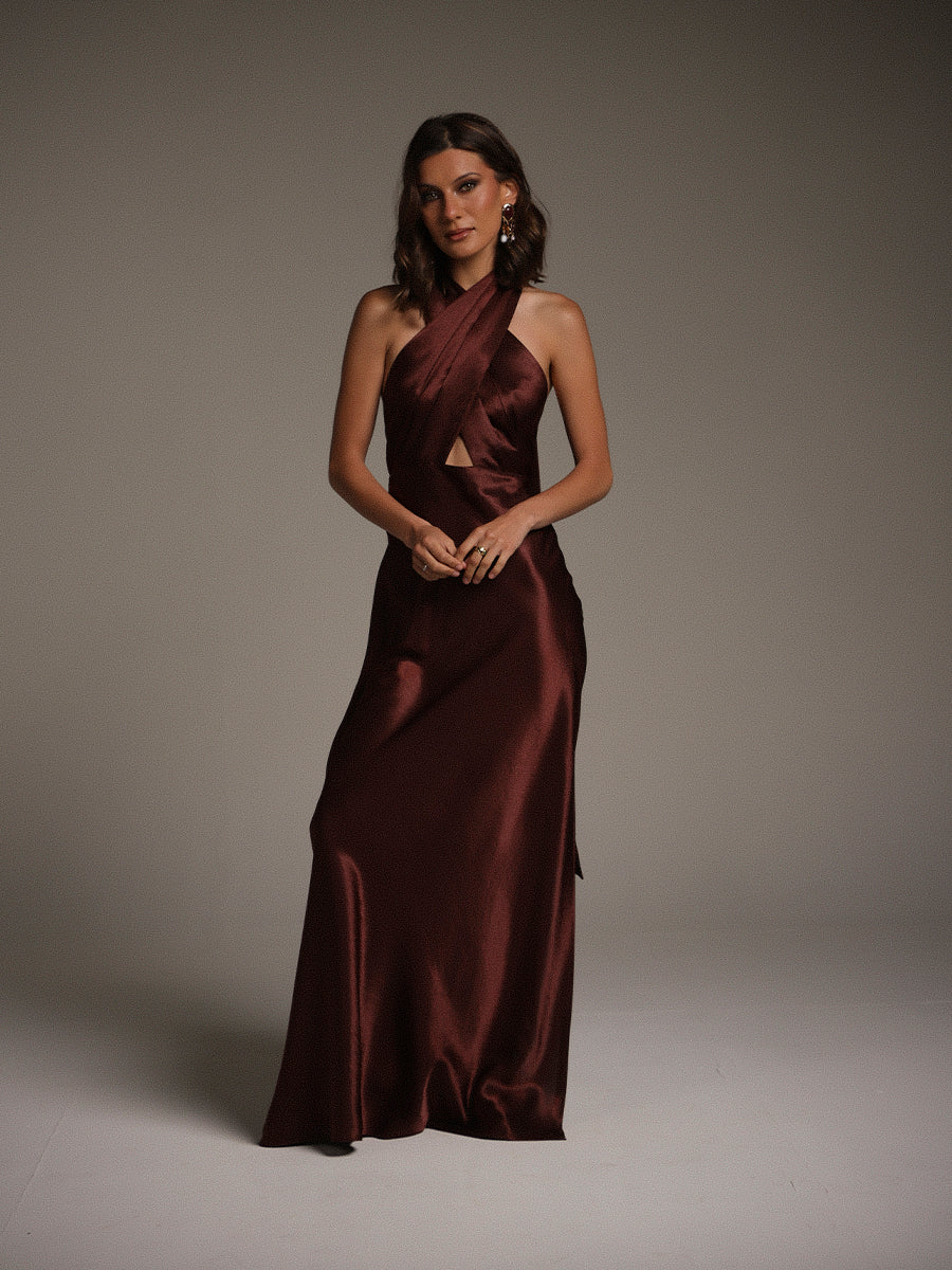 VESTIDO ELIS - CAFÉ