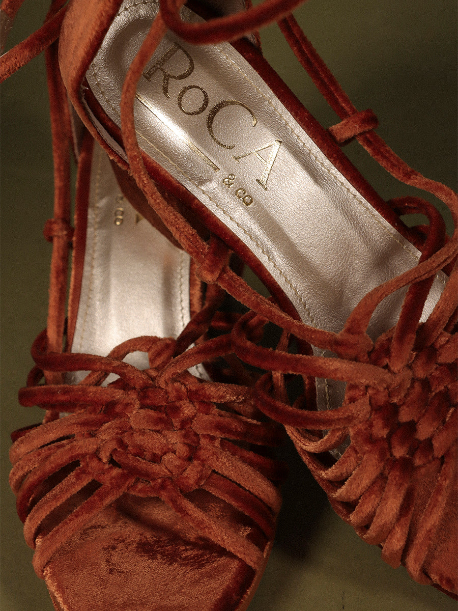 TACÓN CHLOÉ TERRACOTA