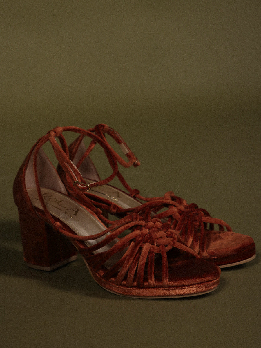 TACÓN CHLOÉ TERRACOTA