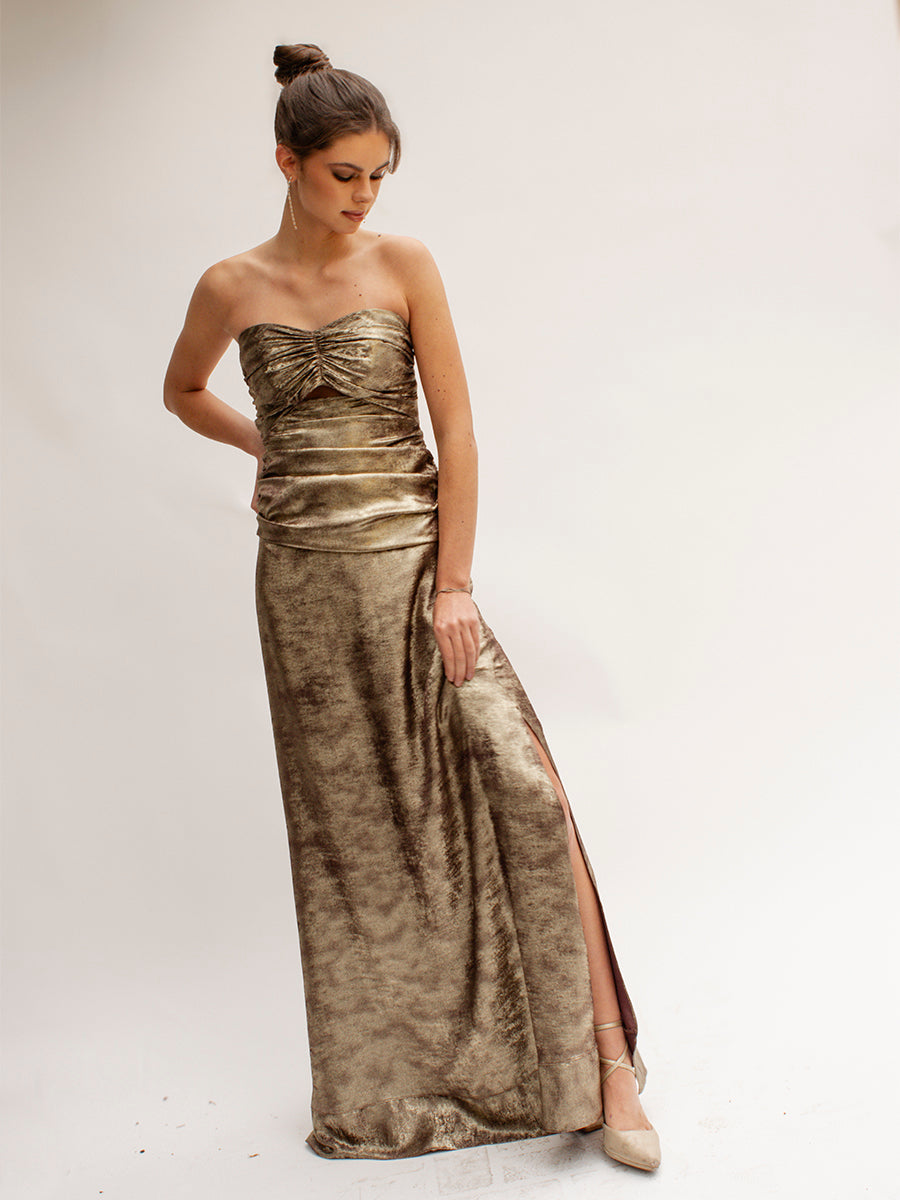 KAIA GOLDEN DRESS