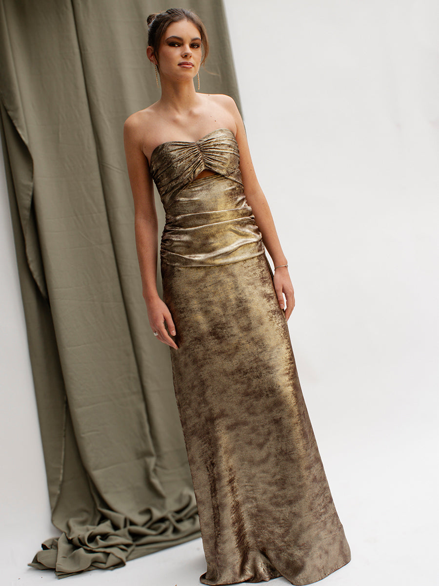 KAIA GOLDEN DRESS