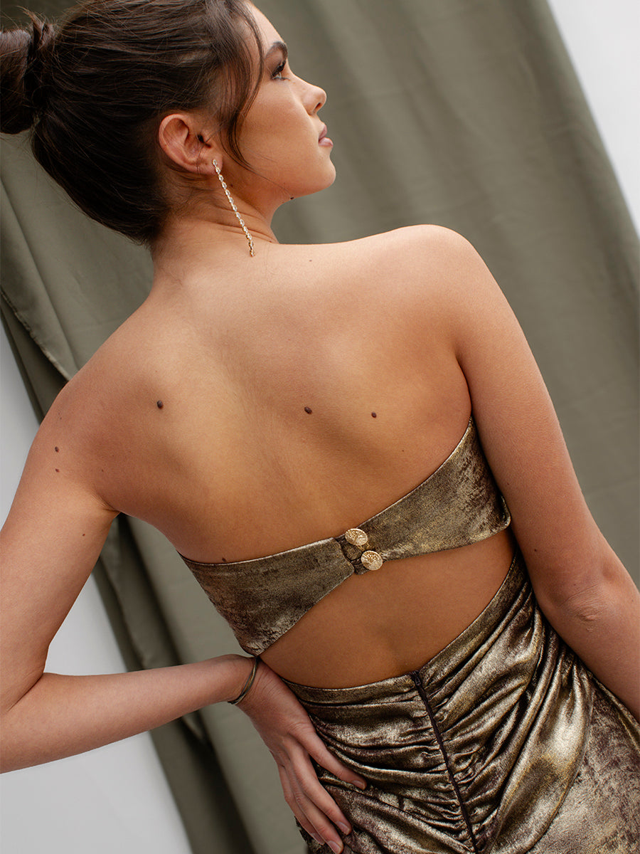 KAIA GOLDEN DRESS