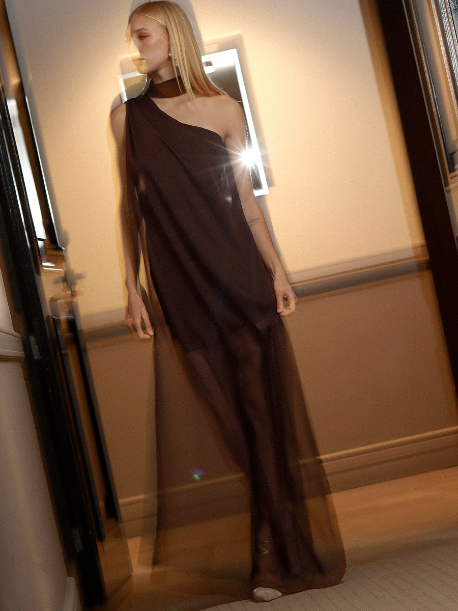 VESTIDO MADAME D. DRESS - MOCCA
