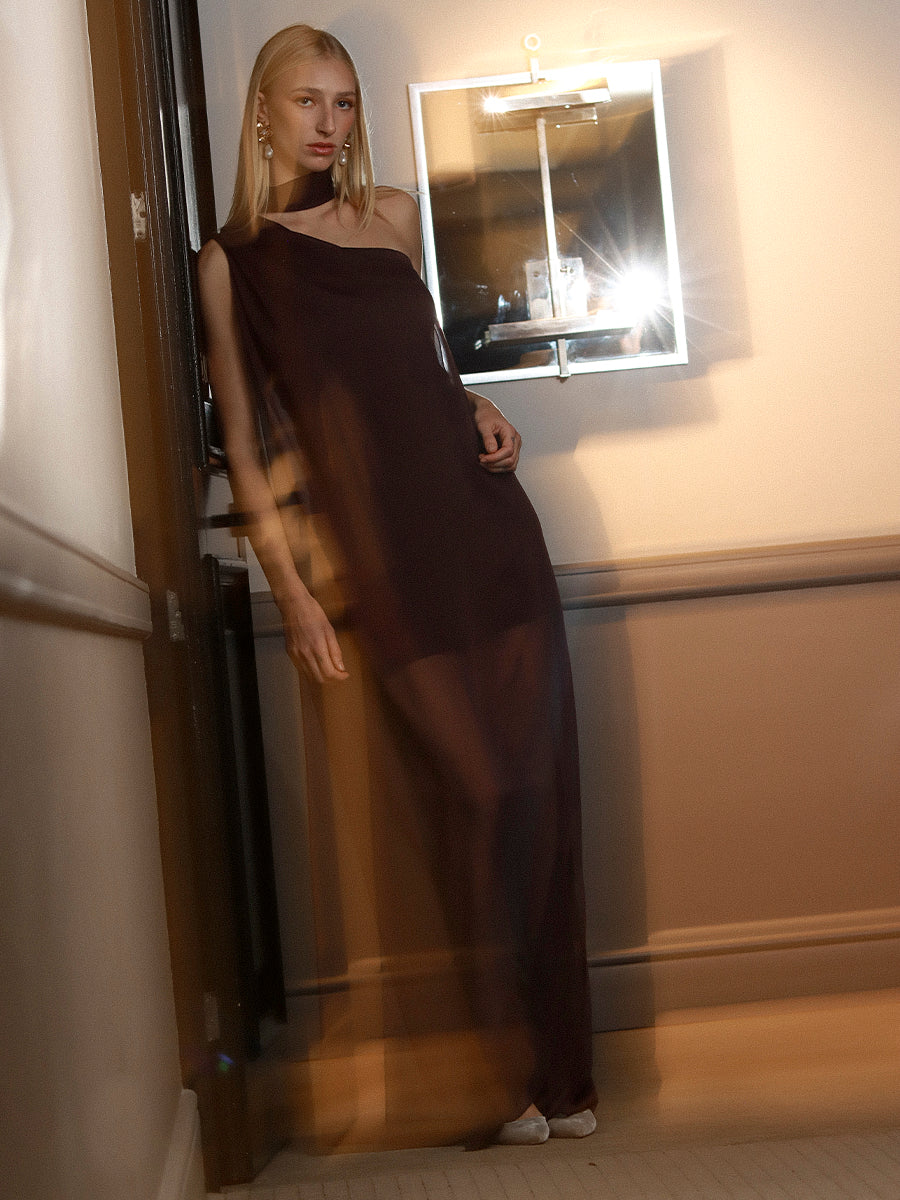 VESTIDO MADAME D. DRESS - MOCCA