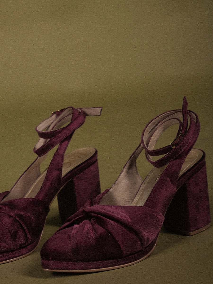 TACÓN MADELEINE BERENJENA