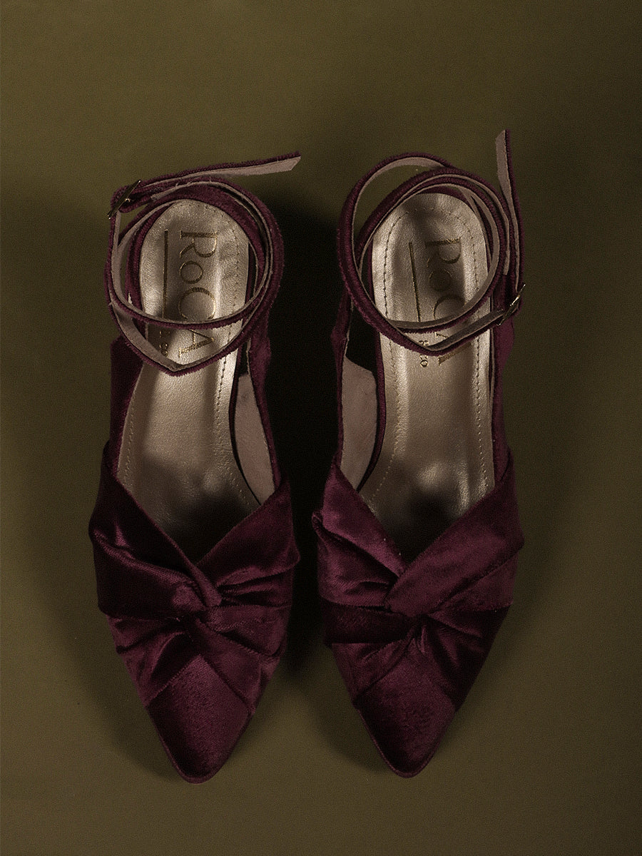 TACÓN MADELEINE BERENJENA