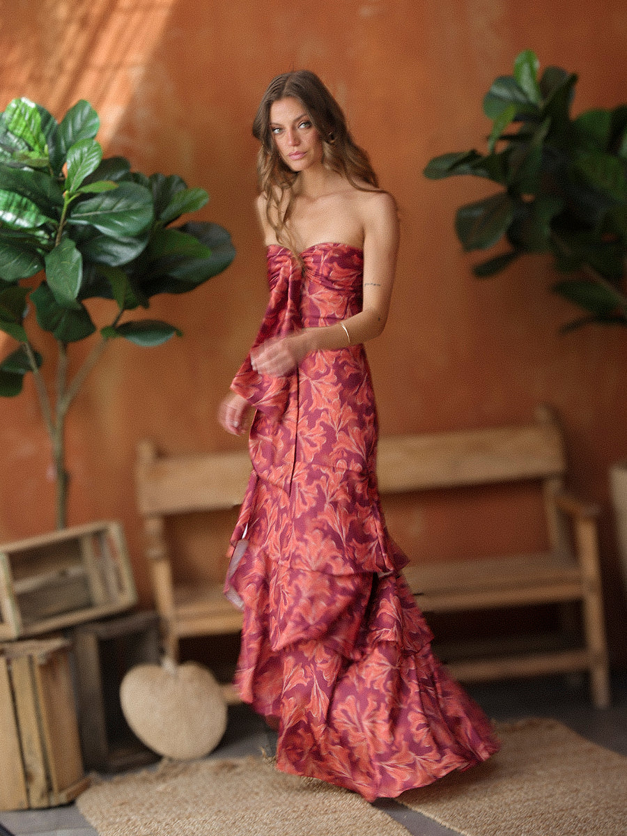 FALDA JACARANDÁ NARANJA