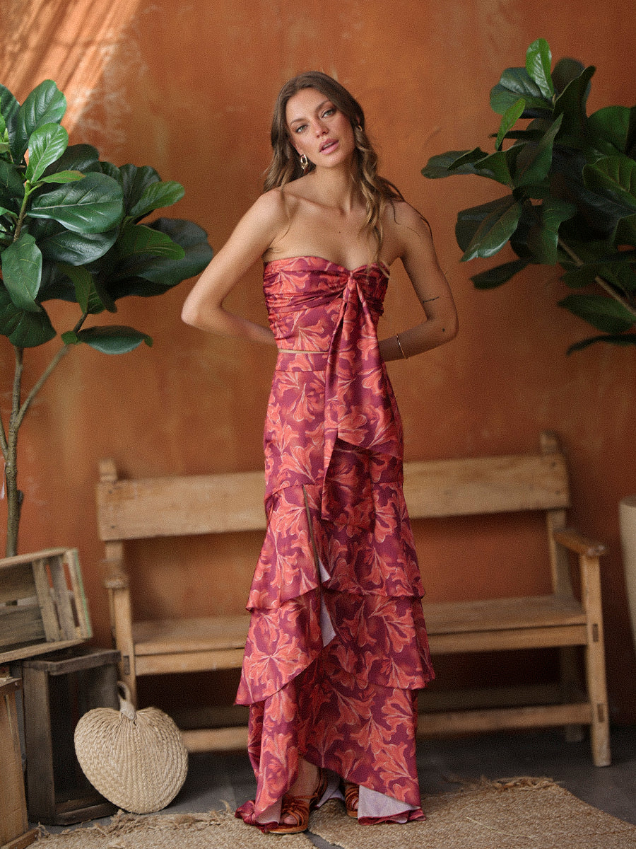 FALDA JACARANDÁ NARANJA