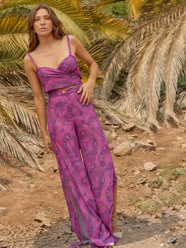 PANTALÓN MATICO VIOLET IKAT